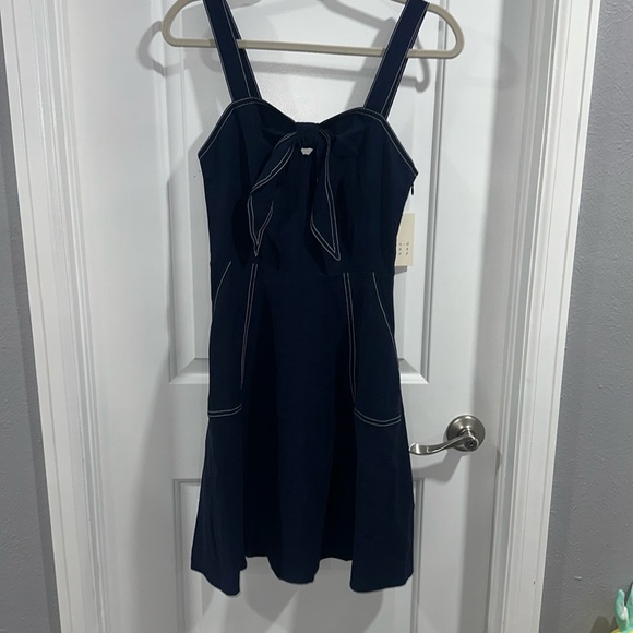 NWT A New Day Nautical Twist Tie Front Dress - Picture 3 of 13